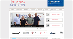 Desktop Screenshot of deanzaappliance.com