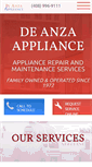 Mobile Screenshot of deanzaappliance.com